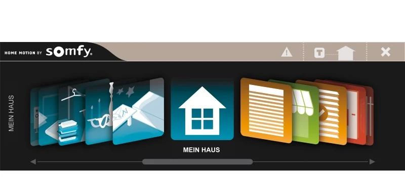 Somfy Smart Home Konfigurator — MEIN HAUS Übersicht
