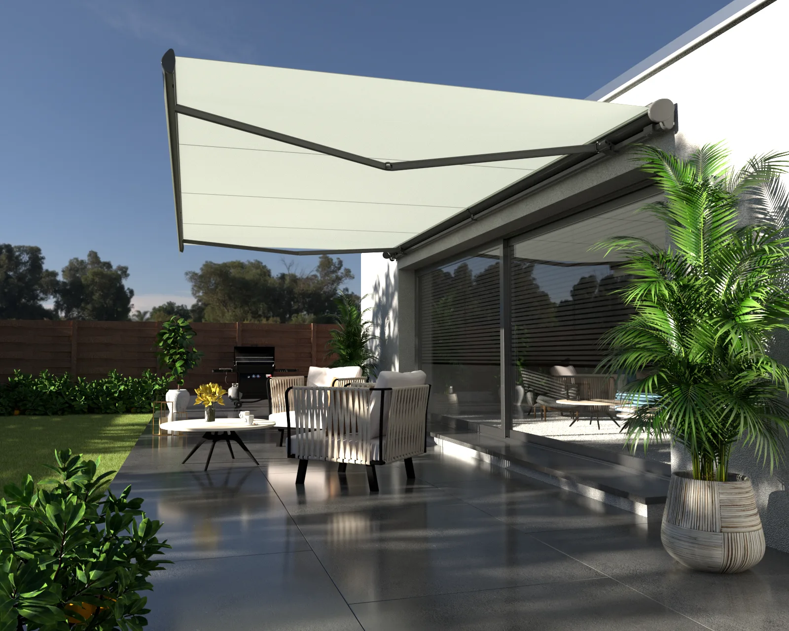 ROSSO Rubin Design — Gelenkarm-Markise